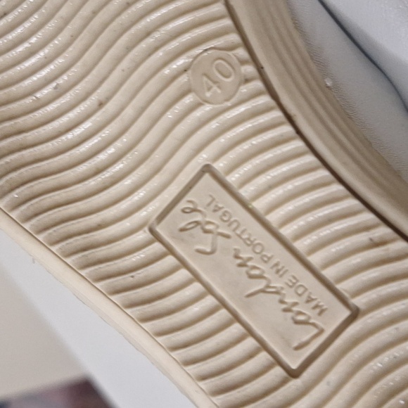 London Sole By Jane Winkwork White Sparkle Toe Ribbon Lace Moochers Size EU 40 - Picture 7 of 7